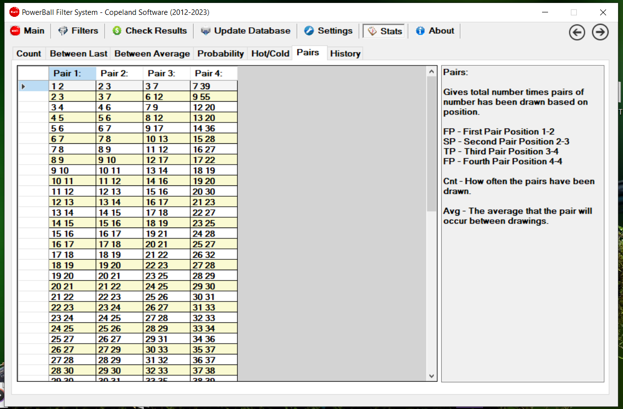 PowerBall lottery Filter System